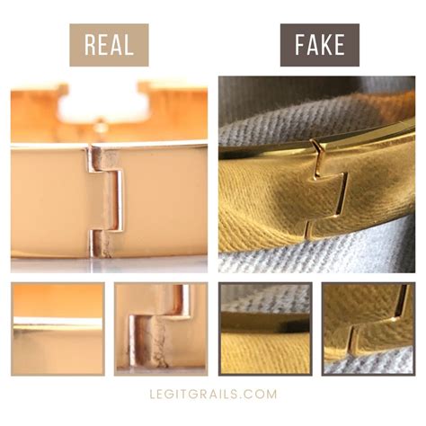 hermes clic fake vs real|is Hermes clic h real.